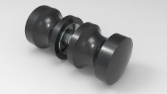 CRL Back to Back Euro Style Knob 30 x 30mm, matte black