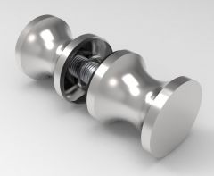 CRL Back to Back Euro Mini Knob, ø 19 mm, Chrome 