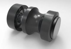 CRL Single Sided Knob EURO, double sided bumper, Ø 30 mm, matte black