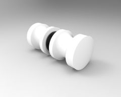 CRL Back to Back Euro Style Knob 30 x 30mm, matte white