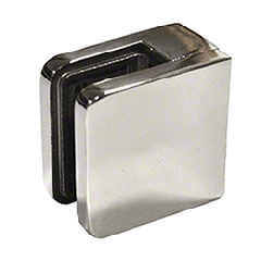 CRL Chrome Small Square Flat Back Glass Clamp 45 x 45 mm