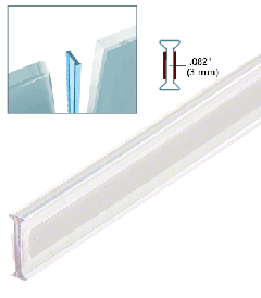 CRL Clear Copolymer Strip for 180 Degree Glass-to-Glass Joints - 12.8mm Laminated Glass