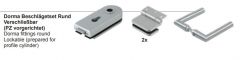 CRL DORMA Satin Anodized Office Round Hinge Set, lockable 