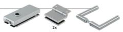 DORMA-GLAS square hinge set, unlockable