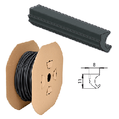 CRL Black Fallbrook System Fixed Profile Roll-In Gasket