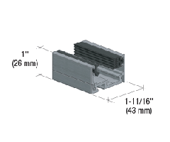 CRL Fallbrook 3m Matte Black XL Series Floor/Wall Channel Door Frame Set