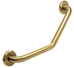 CRL Polished Brass 20" 135 Degree Brass Grab Bar