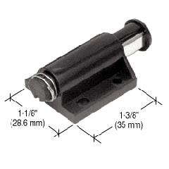 CRL Black Magnetic Single Latch for Glass Doors