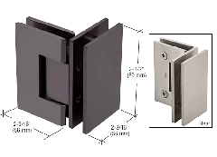 CRL Oil Rubbed Bronze Geneva 092 Series 90 Degree Glass-to-Glass Hinge