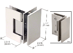 CRL Polished Nickel Geneva 092 Series 90 Degree Glass-to-Glass Hinge