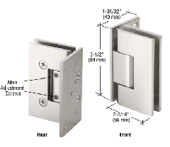 CRL Adjustable Brushed Nickel Wall Mount Offset Back Plate