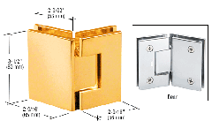 CRL Gold Plated Geneva 545 Series 135 Degree Glass-to-Glass Hinge