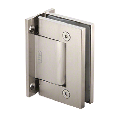 CRL Brushed Satin Nickel Oil Dynamic Full Back Plate Wall-to-Glass Hinge - HO