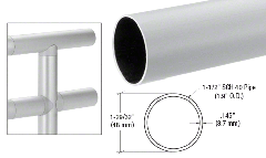 CRL Mill Finish 1.9" Diameter Hand Railing Tubing