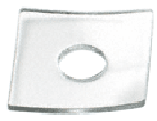 CRL Clear 3/4" Outside Diameter Square Washer