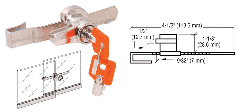 CRL Keymatic Sliding Glass Door Ratchet Lock