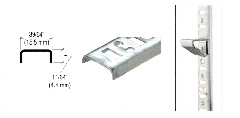 CRL Brite Zinc 36" Flush or Surface Mount Standard