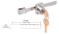 CRL Chrome Plated "Pick-Proof" Sliding Glass Door Lock