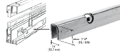 CRL Zinc Plated Steel Roll-Ezy Ball Bearing Carrier for Track Assembly - 144"