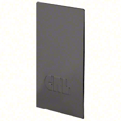 CRL Dark Bronze End Cap for L21S Series Standard Square Base Shoe