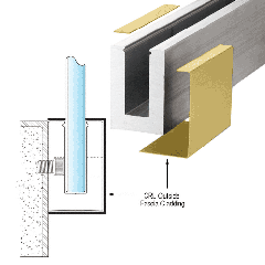 CRL Satin Brass L25S Series Outside Fascia Cladding