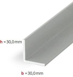 CRL Satin Anodized L-Shape Profile, 30 x 30 x 2 mm