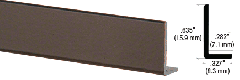 CRL Bronze Electro-Static Paint Aluminum 5/8" L-Bar Extrusion