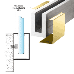 CRL Polished Brass 120" Inside Fascia Cladding for CRL's Laminated Base Shoe