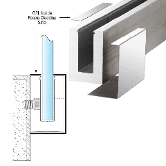 CRL Polished Stainless 120" Inside Fascia Cladding for CRL's Laminated Base Shoe