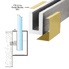 CRL Satin Brass 120" Inside Fascia Cladding for CRL's Laminated Base Shoe