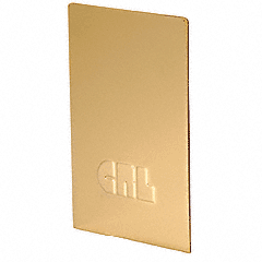 CRL Polished Brass End Cap for L68S Series Laminated Square Base Shoe