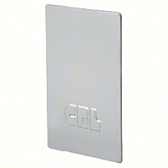 CRL Satin Anodized End Cap for L68S Series Laminated Square Base Shoe