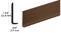 CRL Bronze Electro-Static Paint Aluminum 1/4" L-Bar Extrusion