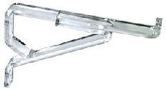 CRL Clear Lucite 12" Deluxe Shelf Brackets