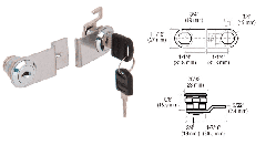 CRL Chrome Lock for Double Swinging Glass Door