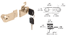 CRL Brass Lock for Double Swinging Glass Door