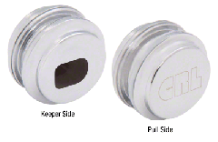 CRL Satin Chrome Glass Door Lock Keeper