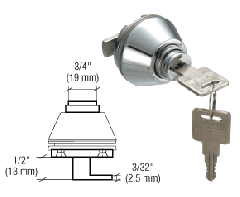 CRL Satin Chrome Sliding Door Lock