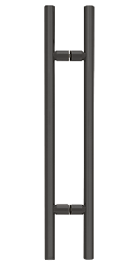 CRL Matte Black 24" Ladder Style Pull Handle