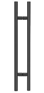 CRL Matte Black 36" Ladder Style Pull Handle