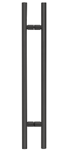 CRL Matte Black 48" Ladder Style Pull Handle