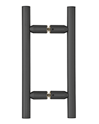 CRL Matte Black 6" Ladder Style Back-to-Back Pull Handle