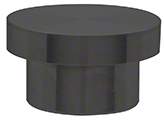 CRL Matte Black Laguna Series Replacement Cap for LS104BS