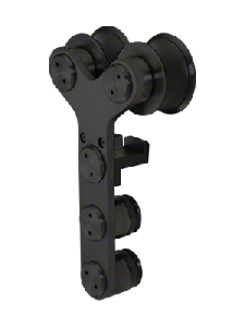 CRL Matte Black Double Roller Laguna Roller with Anti-lift and Soft Brake Bracket