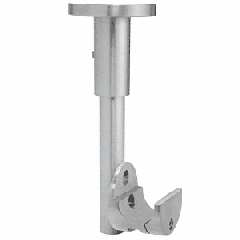 CRL Brushed Stainless Laguna Series Top Sliding Tube Ceiling Mount Clamp