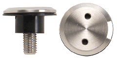 CRL Brushed Stainless Surface Mount Replacement Screw and Gaskets for Laguna Roller Assemblies