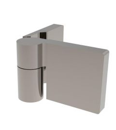 CRL Polished Chrome LUGANO Left Hand Offset Wall Mount Hinge