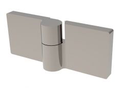 CRL Chrome LUGANO Right Hand 180° Glass-Glass Hinge