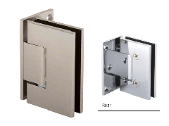 CRL Brushed Nickel Wall Mount with Offset Plate Melbourne Hinge