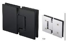 CRL Matte Black 180 Degree Glass-to-Glass Melbourne Hinge